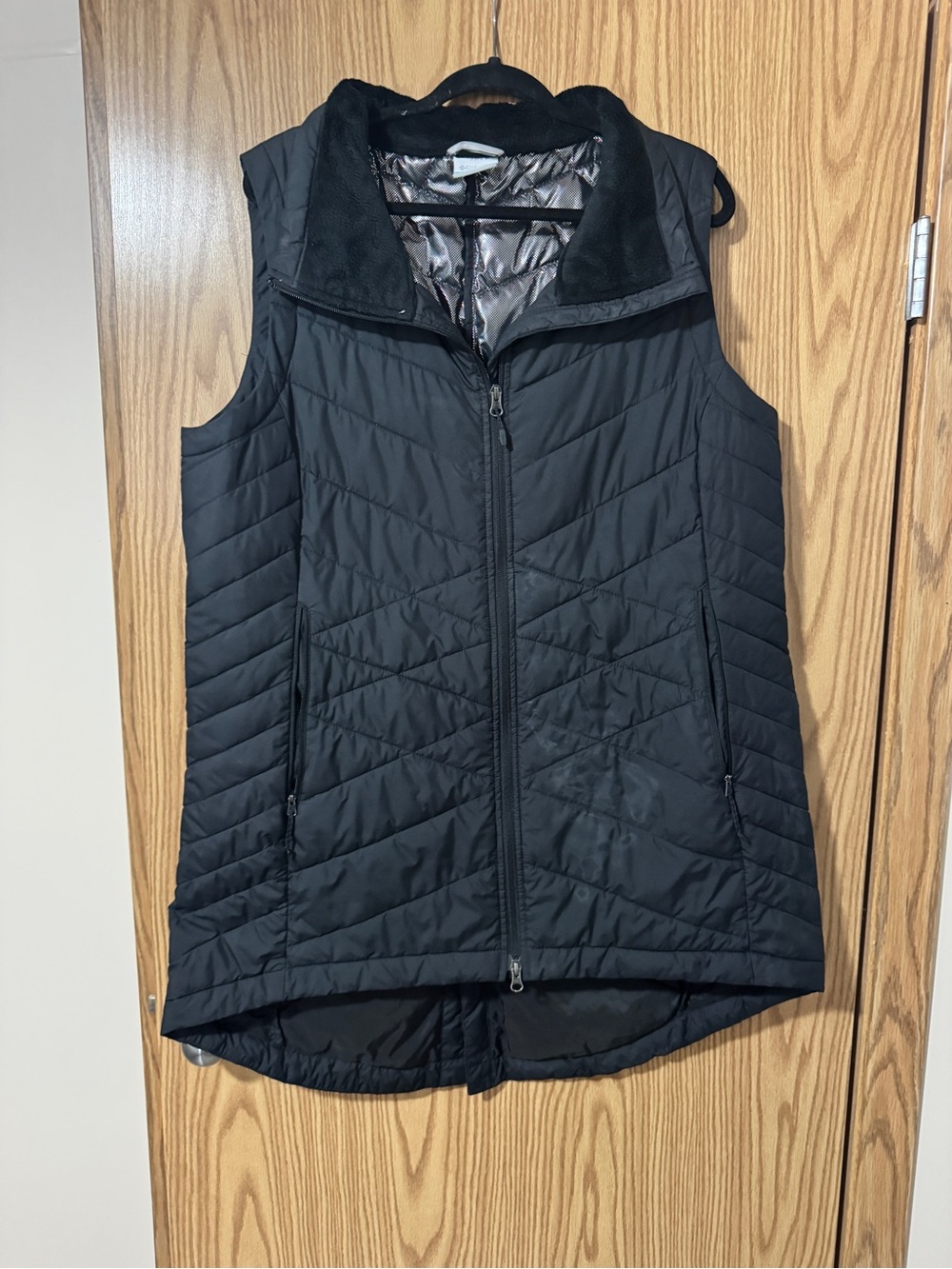 Columbia Black Quilted Sleeveless Packable Vest